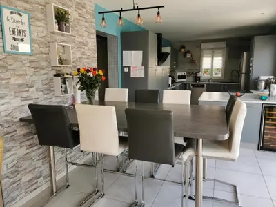 Coin salon dans l'établissement Bienvenue chez moi à Concevreux