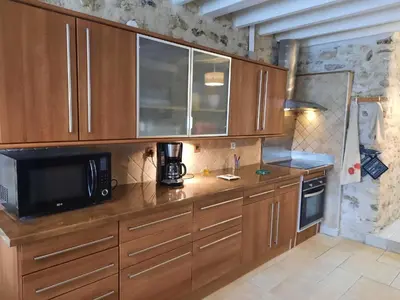 Cuisine ou kitchenette dans l'établissement GITE D'HAUTEVESNES