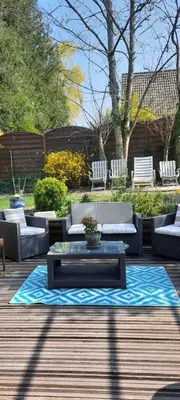 Jardin de l'établissement Maison cocconing proche Reims