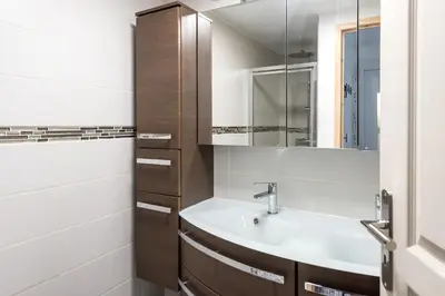 Salle de bains dans l'établissement Duplex de 80m2 dans un village de caractère !