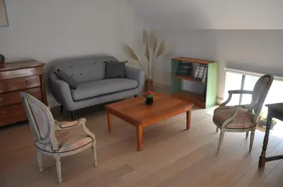 Coin salon dans l'établissement La Ferme de Vrilly