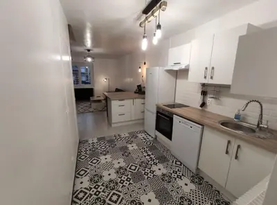 Cuisine ou kitchenette dans l'établissement Superbe Duplex en plein cœur de Crépy-en-Valois