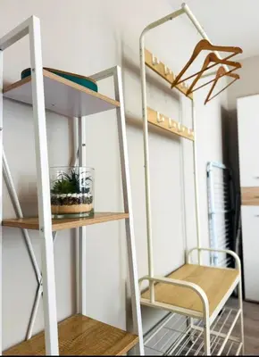 Cuisine ou kitchenette dans l'établissement appartement chic