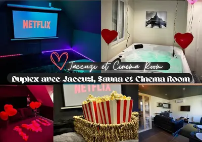 Plan de l'établissement Magnifique Duplex avec Jaccuzi, Sauna et Cinema Room Privatif