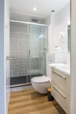 Salle de bains dans l'établissement Castello