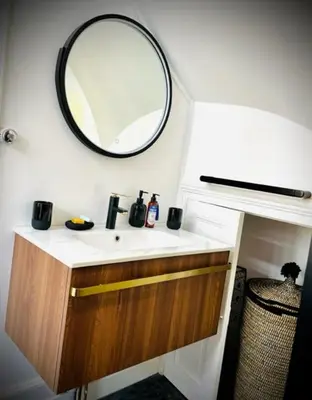 Cuisine ou kitchenette dans l'établissement Domaine de la Croix de Saint Lambert