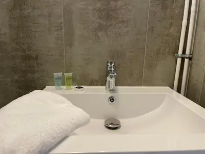 Salle de bains dans l'établissement Joli appartement au coeur de ville
