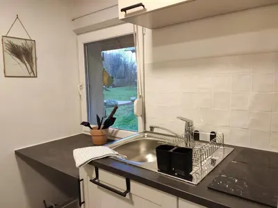 Cuisine ou kitchenette dans l'établissement Gîte des Viviers -08400 Manre - de 1 à 2 personnes