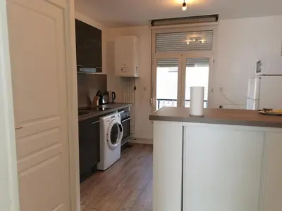 Cuisine ou kitchenette dans l'établissement Chez Gabin