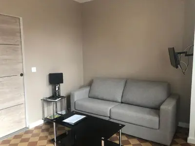 Coin salon dans l'établissement Studio au coeur des vignes