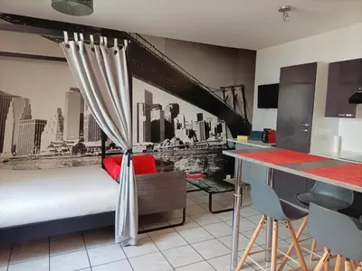 Plan de l'établissement Charmant studio proximité centre-ville et gare
