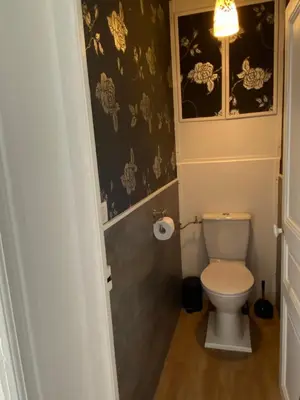 Salle de bains dans l'établissement L’ÉLÉGANT: 80m2 vue sur vignoble au Centre d’Epernay!!