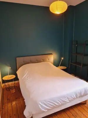 Un ou plusieurs lits dans un hébergement de l'établissement La Tour L'évêque gite 3 chambres 5 pers 5 km Soissons