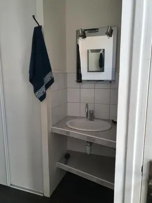 Salle de bains dans l'établissement La Cour des Marotiers