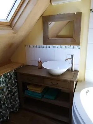 Salle de bains dans l'établissement Le Studio