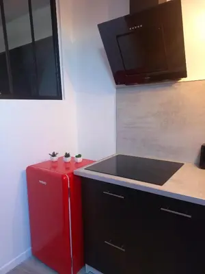 Cuisine ou kitchenette dans l'établissement GaMe RoOm 6 personnes maximum