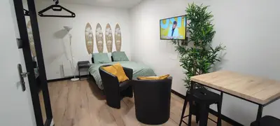 Coin salon dans l'établissement **Studio Holidays** Centre ville 20 m2