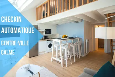 Cuisine ou kitchenette dans l'établissement Self Checkin Automatique - Downtown - ANTARCTIQUE