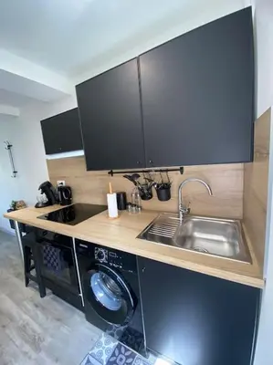 Cuisine ou kitchenette dans l'établissement L'Emile Zola