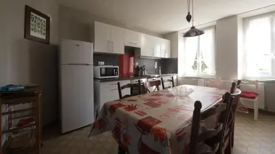 Cuisine ou kitchenette dans l'établissement Le chat Moustic