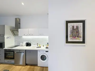 Cuisine ou kitchenette dans l'établissement Le Sacré - CENTRE - Cour privative - PARKING