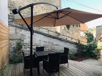 Balcon ou terrasse dans l'établissement L'inattendue