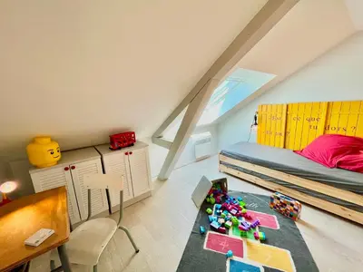 Un ou plusieurs lits dans un hébergement de l'établissement BERNARDINE - Hyper Centre Reims Parking Inclus