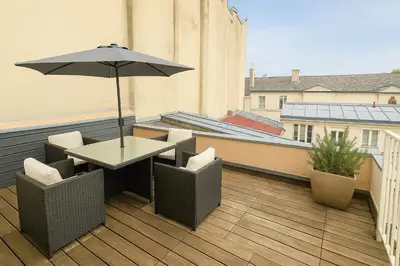 Balcon ou terrasse dans l'établissement Lumineux Proche Cathédrale