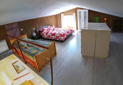 Coin salon dans l'établissement Élégante maison moderne en Ardennes françaises - Tout le confort pour un séjour mémorable