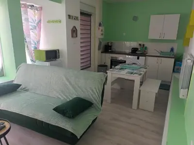 Cuisine ou kitchenette dans l'établissement LA CASA VERDE