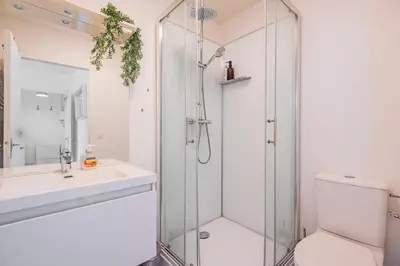 Salle de bains dans l'établissement Joli studio