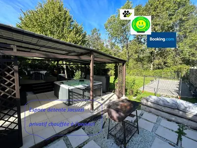 Plan de l'établissement Cottage tres bien équipé avec jacuzzi