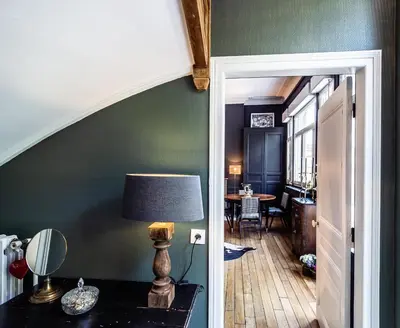 Coin salon dans l'établissement Le Clos maison 3 chambres avec extérieur et parking Epernay centre