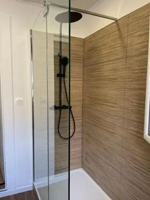 Salle de bains dans l'établissement Appartement moderne en plein centre D'Epernay