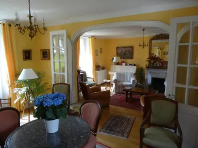 Coin salon dans l'établissement La Maison Blanche