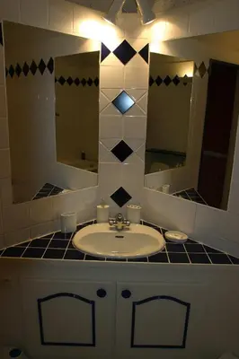 Salle de bains dans l'établissement La Maison Blanche