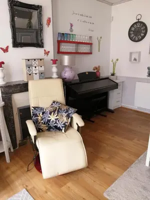 Coin salon dans l'établissement Maison cocoon et chaleureuse