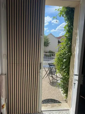 Terrasse ou espace extérieur de l'établissement Home in Oiry
