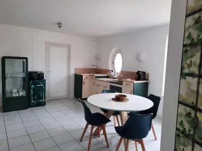 Cuisine ou kitchenette dans l'établissement La Loggia superbe appartement