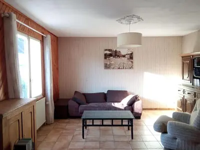 Coin salon dans l'établissement Gîte de la traverse, 2 à 6 personnes