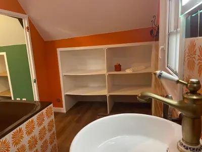 Salle de bains dans l'établissement Clos du Bois de Gattigny