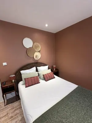 Un ou plusieurs lits dans un hébergement de l'établissement Studio 1 des Remparts à 5 mins de Charleville-Mézières