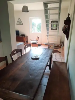 Coin salon dans l'établissement La Muchette, maison au calme 3 chambres 2 salles d'eau