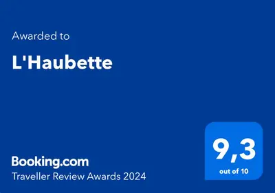 Certificat, récompense, panneau ou autre document affiché dans l'établissement L'Haubette