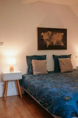 Un ou plusieurs lits dans un hébergement de l'établissement Appartement Condé hyper centre-ville