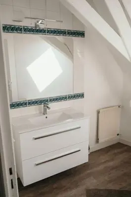 Salle de bains dans l'établissement Appartement Condé hyper centre-ville