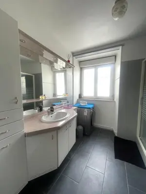 Cuisine ou kitchenette dans l'établissement Gîte Le Calyaden