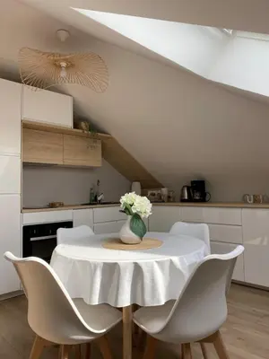Cuisine ou kitchenette dans l'établissement Chez Gustave charmant T2, 4 min place Ducale