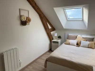 Un ou plusieurs lits dans un hébergement de l'établissement Chez Gustave charmant T2, 4 min place Ducale