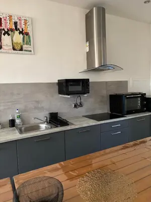 Cuisine ou kitchenette dans l'établissement Fine bulle en Champagne - 1 chambre - Terrasse